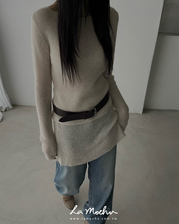 坑條透膚上衣+短裙SET